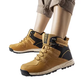 Brązowe trapery Big Star KK274609 - Buty sportowe damskie - miniaturka - grafika 1