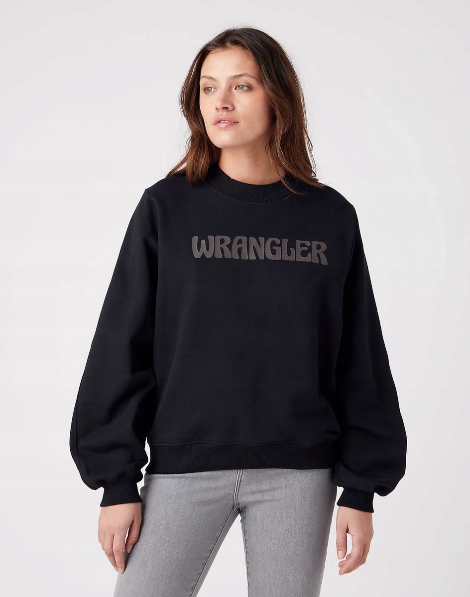 WRANGLER CREW SWEATSHIRT BLACK W6Q2FA100 M