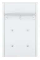 Wieszaki i stojaki - Biały wieszak ścienny z półką S9-R08 - miniaturka - grafika 1