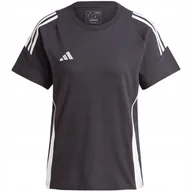 Koszulki i topy damskie - Koszulka damska adidas Tiro 24 Sweat Tee czarna IJ9955 2XL - miniaturka - grafika 1