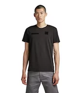 Koszulki męskie - G-STAR RAW Męski t-shirt Velcro, czarny (dk Black 336-6484), XS, czarny (Dk Black 336-6484), XS - miniaturka - grafika 1