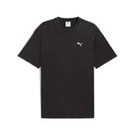 Koszulki męskie - ESS Elevated Relaxed Wash Tee PUMA Black - miniaturka - grafika 1