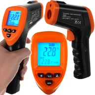 Inne urządzenia pomiarowe - Termometr Pirometr Bezdotykowy Laserowy -50 +550 °C Wyświetlacz LCD Miernik BIGSTREN - miniaturka - grafika 1