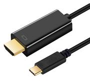 Kable komputerowe i do monitorów - KABEL USB-C męski - HDMI męski 4K 30Hz (PL) ART oem 1.8m - miniaturka - grafika 1