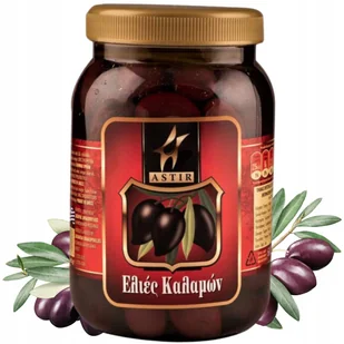 Oliwki Kalamata z Pestką 600 g Greckie Czarne Naturalne Duże i Sprężyste - Pasztet i przetwory mięsne - miniaturka - grafika 1