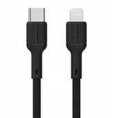 Kable USB - Kabel Dudao L9X 30W USB-C - Lightning 2m - czarny - miniaturka - grafika 1