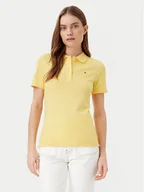 Koszulki i topy damskie - Tommy Hilfiger Polo 1985 WW0WW43225 Żółty Slim Fit - miniaturka - grafika 1