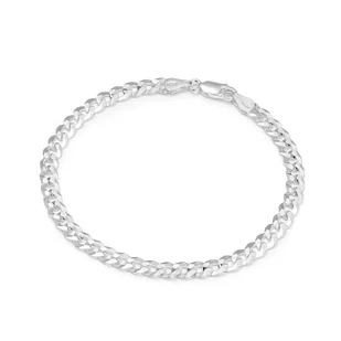 Srebrna bransoletka męska pancerka 20 cm pr925 - Bransolety męskie - miniaturka - grafika 1