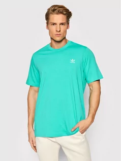Koszulki męskie - Adidas T-Shirt Loungewear adicolor Essentials Trefoil HE9443 Niebieski Regular Fit - grafika 1