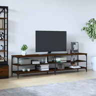 Szafki RTV - vidaXL Szafka pod telewizor, brązowy dąb, 200x30x50 cm - miniaturka - grafika 1