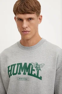 Hummel bluza męska kolor szary z nadrukiem 226134 - Bluzy męskie - miniaturka - grafika 1