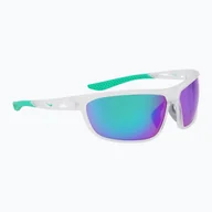 Okulary przeciwsłoneczne - Okulary przeciwsłoneczne Nike Windtrack Run matte clear/ green mirror WYSYŁKA W 24H 30 DNI NA ZWROT - miniaturka - grafika 1