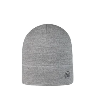 Czapka unisex Buff Merino Lightweight Beanie solid light grey - ONE SIZE - Czapki męskie - miniaturka - grafika 1