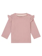 Bluzy i sweterki niemowlęce - Noppies Sweter "Fumel" w kolorze jasnoróżowym - miniaturka - grafika 1