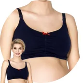 Biustonosze ciążowe - Mitex Easy Bra navy XL granatowy Biustonosz miękki Do Karmienia - miniaturka - grafika 1