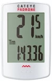 CATEYE Licznik bezprzewodowy Padrone CC-PA100W biały 1604003N - Liczniki rowerowe - miniaturka - grafika 1