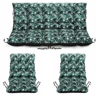 Poduszki ogrodowe - Poduszki Na Meble Rattan 100X60X50 Zestaw 2+1 Exot - miniaturka - grafika 1