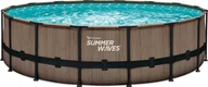 Zabawki i gry sportowe - Bestway Summer Waves Elitarny basen z ramkami Okrągły basen naziemny Kompletny zestaw Herbata wygląda na brązową 549x132 cm - miniaturka - grafika 1