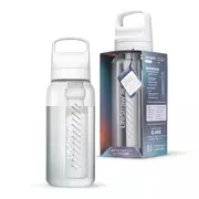 Butelki filtrujące - LifeStraw Go 2.0 Biała butelka filtrująca 1L Clear - miniaturka - grafika 1