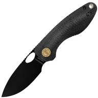 Scyzoryki - Vosteed Acorn 14C28N Czarny Stonewash Czarna Micarta A3302 - miniaturka - grafika 1