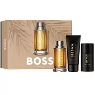 Zestawy perfum damskich - Boss The Scent For Man zestaw woda toaletowa spray 100ml + żel pod prysznic 100ml + dezodorant sztyft 75ml - miniaturka - grafika 1