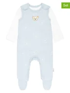 Śpiochy dla niemowląt - Steiff 2-częściowy zestaw w kolorze błękitno-białym - miniaturka - grafika 1