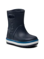Buty dla dziewczynek - Crocs Kalosze Crocband Rain Boot K 205827 Granatowy - miniaturka - grafika 1