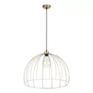 Lampy sufitowe - Britop Druciana LAMPA wisząca COOP 18831920 industrialna OPRAWA metalowy ZWIS druciany złoty czarny - miniaturka - grafika 1