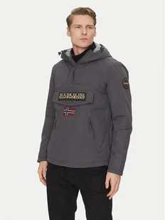 Napapijri Kurtka anorak Rainforest Pocket 2 NP0A4GMD Szary Regular Fit - Kurtki męskie - miniaturka - grafika 1