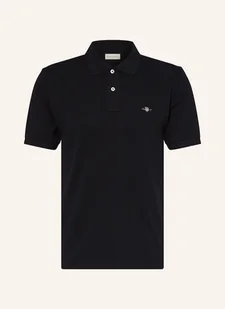 Gant Koszulka Polo Z Piki schwarz - GANT - Koszulki męskie - miniaturka - grafika 1