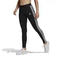 Legginsy - Adidas Legginsy Loungewear Essentials 3-Stripes Leggings GL0723 - czarne - miniaturka - grafika 1