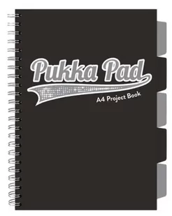 Project Book Black A4/100K kratka czarny (3szt) - PUKKA - Zeszyty szkolne - miniaturka - grafika 1