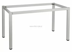 Stelaż metalowy do stołu i biurka A057/KB 116x66 cm, nogi kwadratowe 5x5 cm - BIAŁY - Inne meble biurowe - miniaturka - grafika 1