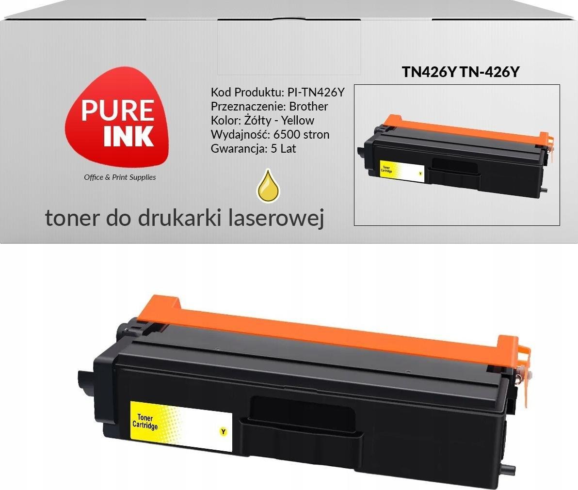 Toner Pureink Yellow Zamiennik TN-426Y