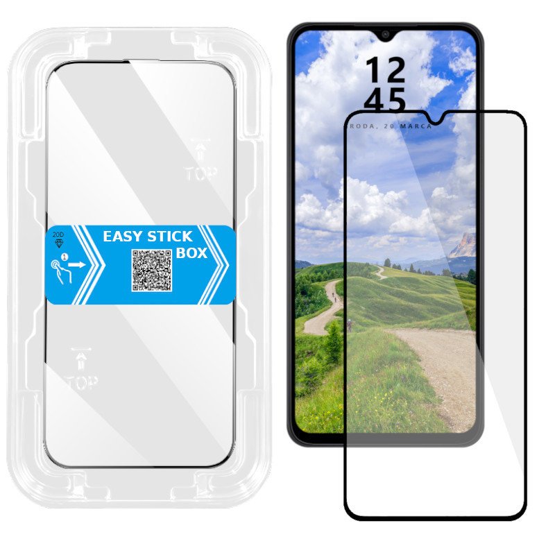 Szkło hartowane z ramką do montażu szybka EASY FIT do Honor X5C Plus