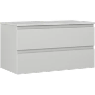 Szafki łazienkowe - Mexen Orio szafka łazienkowa podumywalkowa 90 cm z blatem, 2 szuflady, szara mat - 91A10-09047-2-BFFC62 - miniaturka - grafika 1