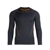 Pozostała odzież narciarska - Koszulka termiczna z długim rękawem Męska BERGSON ESSENCE TD LS Charcoal - XL/XXL - miniaturka - grafika 1