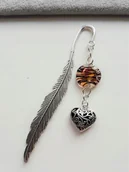 Dekoracje domu - ZAKŁADKA DO KSIĄŻKI AŻUROWE SERCE SZKŁO WENECKIE - miniaturka - grafika 1