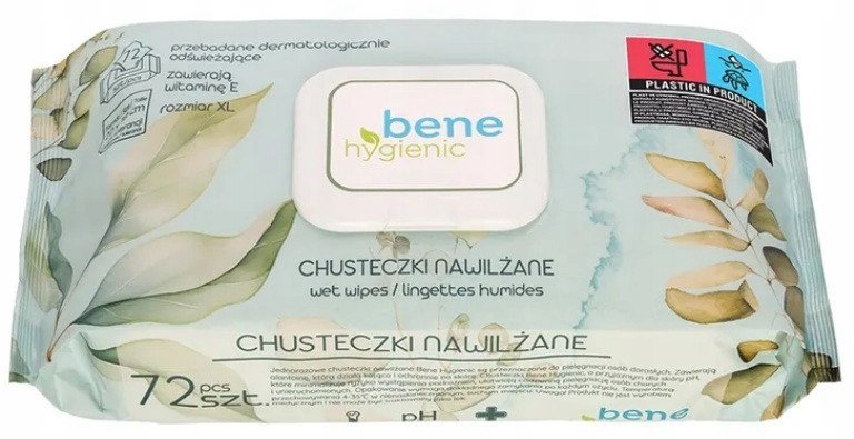 AKUKU CHUSTECZKI NAWILŻANE Z WITAMINĄ E, XXL 72 szt. BH0900