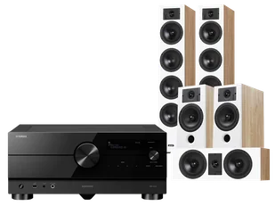 Kino domowe Yamaha RX-A6A (czarny) + Diva 6 + 3 + 7 (dąb) - Kino domowe - miniaturka - grafika 1