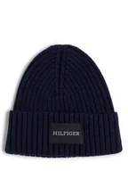 Czapki męskie - Tommy Hilfiger Czapka męska Mężczyźni Bawełna niebieski jednolity, ONE SIZE - miniaturka - grafika 1