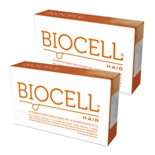 2x Biocell Hair - podwójne wsparcie dla zdrowych włosów i skóry - 2 x 30 kapsułek - Włosy, skóra, paznokcie - miniaturka - grafika 1