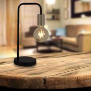 Lampy stojące - Nave Stojąca LAMPKA biurkowa MODO 3168222 metalowa LAMPA stołowa loftowa czarna 3168222 - miniaturka - grafika 1