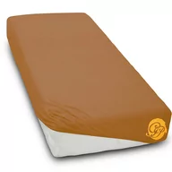 Prześcieradła - Prześcieradło Bawełniane Jersey 90X200Cm Brąz - miniaturka - grafika 1