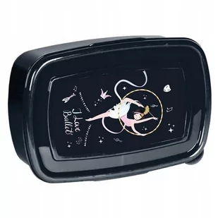 Pudełko Lunchbox Śniadaniówka Paso Balerina Czarna - Lunch boxy - miniaturka - grafika 1