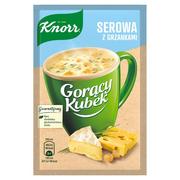 Zupy w płynie - Knorr Gorący Kubek Serowa z grzankami 22 g - miniaturka - grafika 1