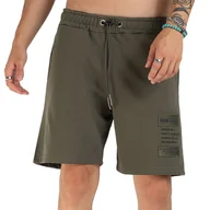 Spodnie sportowe męskie - Spodenki Alpha Industries Patch Short LF 136360142 - zielone - miniaturka - grafika 1