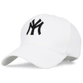 Czapki i chusty sportowe męskie - Czapka z daszkiem bejsbolówka damska męska jeans VINTAGE biała - miniaturka - grafika 1