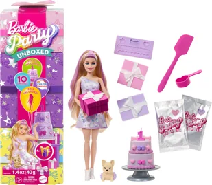 „Barbie Party Unboxed Reveal“ siurprizų rinkinys - šviesiaplaukė lėlė - Lalki dla dziewczynek - miniaturka - grafika 1