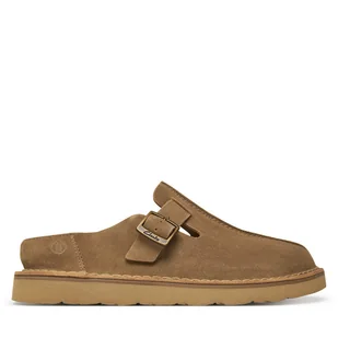Klapki Clarks Solsbury 26180882 Brązowy - Klapki i japonki męskie - miniaturka - grafika 1